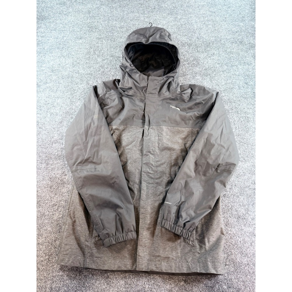 The North Face Boys Resolve Reflective Jacket Grey DryVent Rain Coat L 14/16